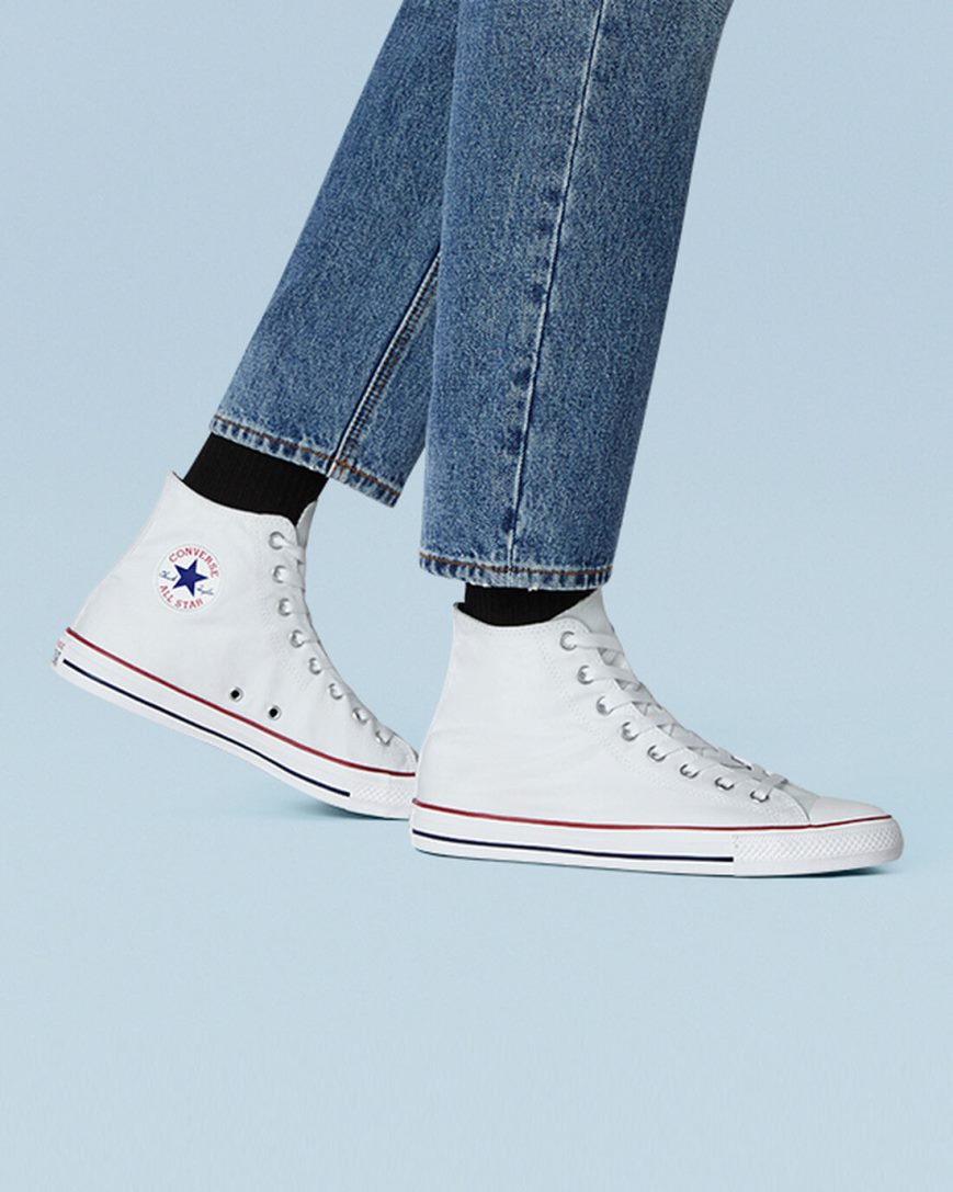 Pánské Boty Vysoké Converse Chuck Taylor All Star Classic Bílé | CZ ICRL97